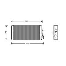 MS6188 AVA Теплообменник, отопление салона