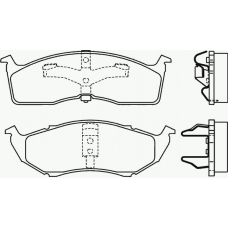 P 11 008 BREMBO Комплект тормозных колодок, дисковый тормоз