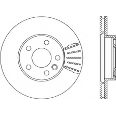 BDA1676.20 OPEN PARTS Тормозной диск