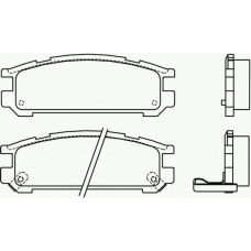 T3021 PAGID Комплект тормозных колодок, дисковый тормоз