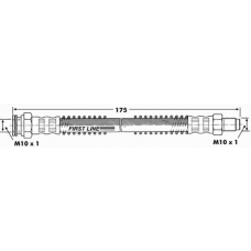 FBH6615 FIRST LINE Тормозной шланг