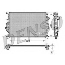 DRM10077 DENSO Радиатор, охлаждение двигателя