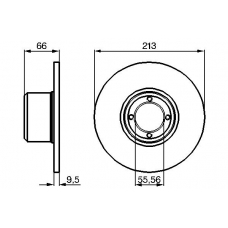 0 986 478 821 BOSCH Тормозной диск