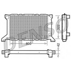 DRM10098 DENSO Радиатор, охлаждение двигателя