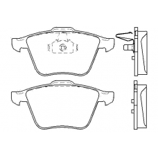 P 24 077 BREMBO Комплект тормозных колодок, дисковый тормоз