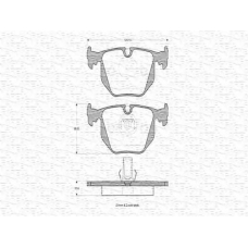 363702160650 MAGNETI MARELLI Комплект тормозных колодок, дисковый тормоз