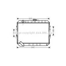HY2133 AVA Радиатор, охлаждение двигателя