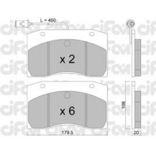 822-649-0 CIFAM Комплект тормозных колодок, дисковый тормоз