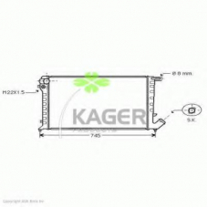 31-1807 KAGER Радиатор, охлаждение двигателя