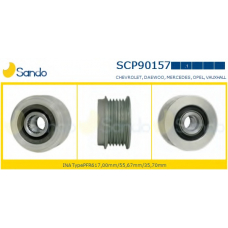 SCP90157.1 SANDO Ременный шкив, генератор