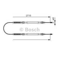 1 987 482 003 BOSCH Трос, стояночная тормозная система