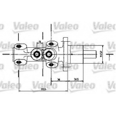 350725 VALEO Главный тормозной цилиндр