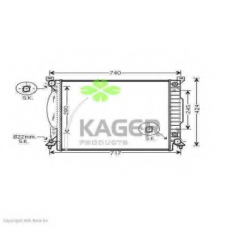 31-1636 KAGER Радиатор, охлаждение двигателя