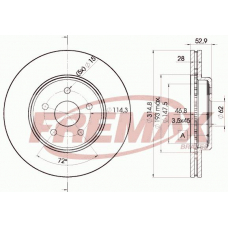 BD-2649 FREMAX Тормозной диск