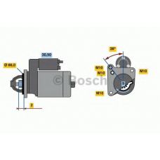 0 986 022 830 BOSCH Стартер