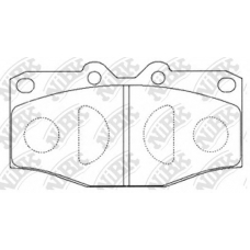 PN1394 NiBK Комплект тормозных колодок, дисковый тормоз