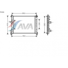 FT2326 AVA Радиатор, охлаждение двигателя