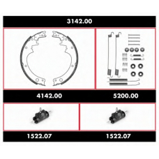 3142.00 WOKING Комплект тормозов, барабанный тормозной механизм