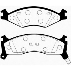 J PA-392AF JAPANPARTS Комплект тормозных колодок, дисковый тормоз