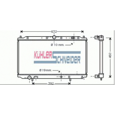 0511701 KUHLER SCHNEIDER Радиатор, охлаждение двигател