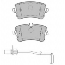 FD7535A NECTO Комплект тормозных колодок, дисковый тормоз