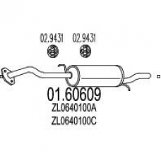 01.60609 MTS Глушитель выхлопных газов конечный