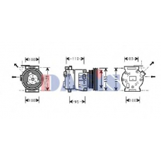 850007N AKS DASIS Компрессор, кондиционер