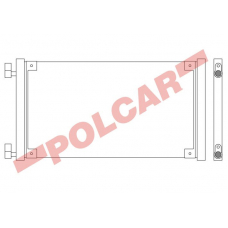 3022K81X POLCAR Skraplacze klimatyzacji