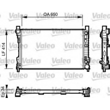 732743 VALEO Радиатор, охлаждение двигателя