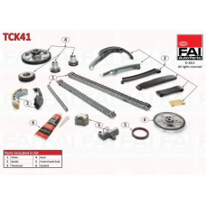 TCK41 FAI AutoParts Комплект цели привода распредвала