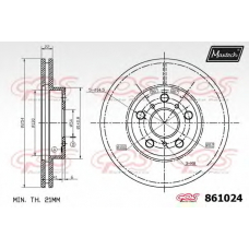 861024.6060 MAXTECH Тормозной диск