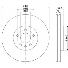 MDC2001 MINTEX Тормозной диск