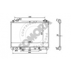 305140B SOMORA Радиатор, охлаждение двигателя