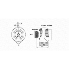 063377004010 MAGNETI MARELLI Генератор