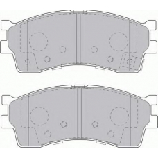FSL1602 FERODO Комплект тормозных колодок, дисковый тормоз