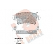 RB1511-703 R BRAKE Комплект тормозных колодок, дисковый тормоз