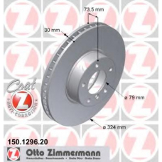 150.1296.20 ZIMMERMANN Тормозной диск