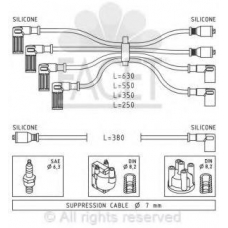 4.8815 FACET Комплект проводов зажигания