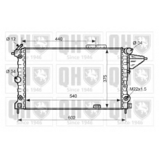 QER2473 QUINTON HAZELL Радиатор, охлаждение двигателя