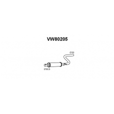 VW80205 VENEPORTE Предглушитель выхлопных газов