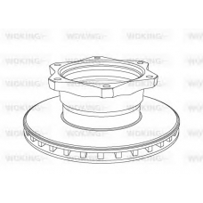NSA1058.20 WOKING Тормозной диск