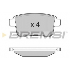 BP3368 BREMSI Комплект тормозных колодок, дисковый тормоз