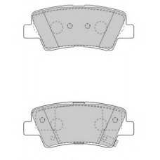 FD7531A NECTO Комплект тормозных колодок, дисковый тормоз