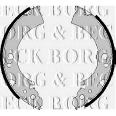 BBS6163 BORG & BECK Комплект тормозных колодок