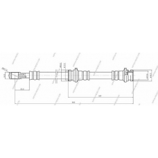 N370N12 NPS Тормозной шланг
