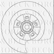 BBD6036S BORG & BECK Тормозной диск