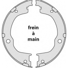 M870 MGA Комплект тормозных колодок, стояночная тормозная с