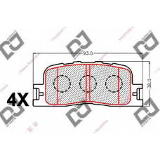 BP2150 DJ PARTS Комплект тормозных колодок, дисковый тормоз