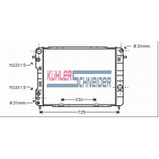 0600421 KUHLER SCHNEIDER Радиатор, охлаждение двигател