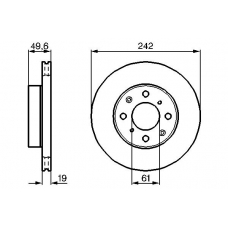 0 986 478 202 BOSCH Тормозной диск